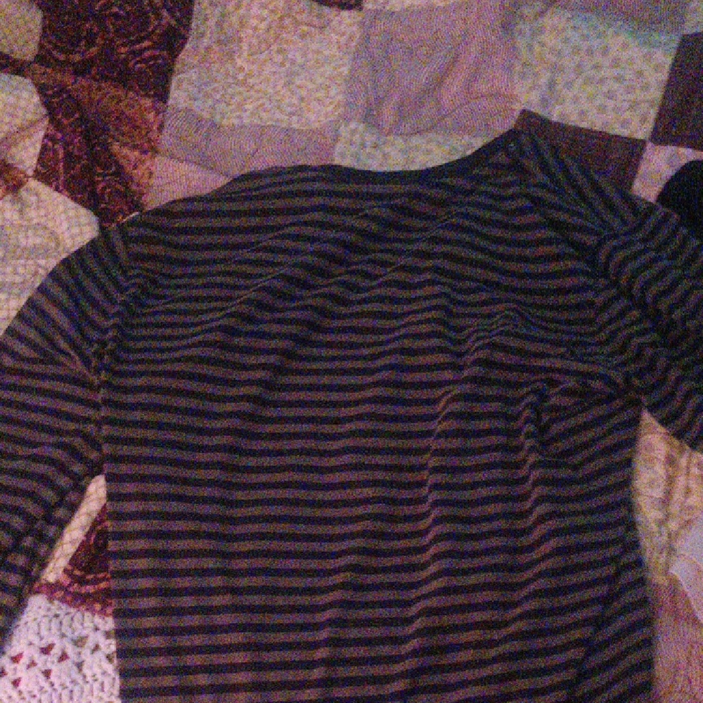 Sonoma Men's Long Sleeve Striped Tee - Black and Brown